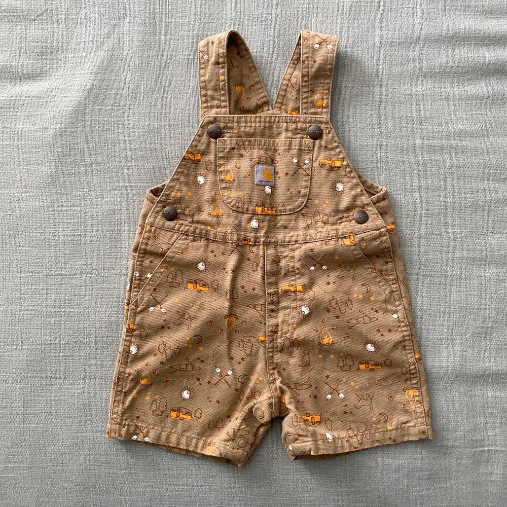 Carhartt overall shorts, 18 month